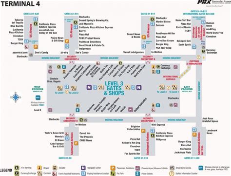 Phoenix sky harbor terminal 4 map - Phoenix sky harbor map terminal 4 ...