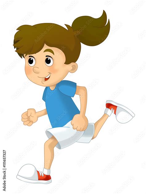 Cartoon child training - illustration for children Stock Illustration ...