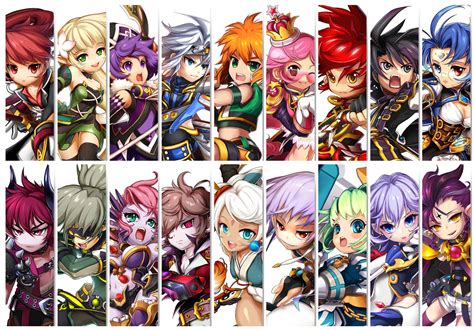 Characters of Grand Chase | KOG Co., Ltd. | From left to right, top to ...