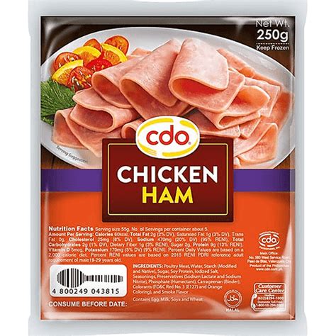 Cdo Chicken Ham | 250g | Ham | Walter Mart