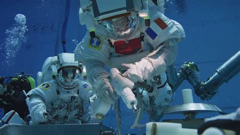 ESA - Underwater spacewalk training with Thomas Pesquet