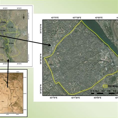 Location map of the old Mosul city. | Download Scientific Diagram