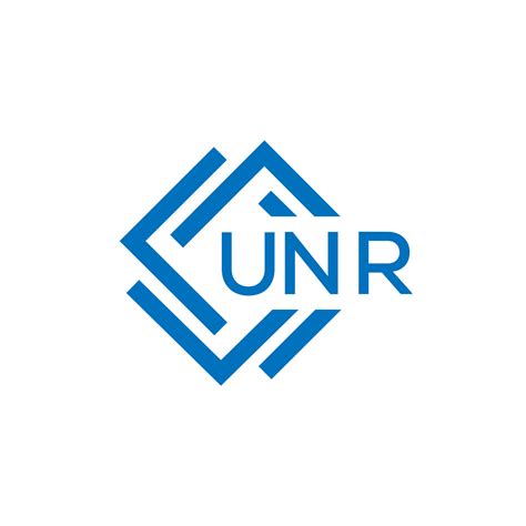 UNR technology letter logo design on white background. UNR creative ...