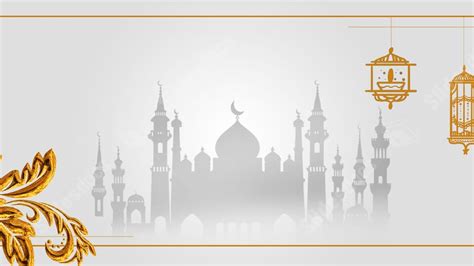 Gray Celebration Simple Ramadan Golden Ramadan Festival Powerpoint ...