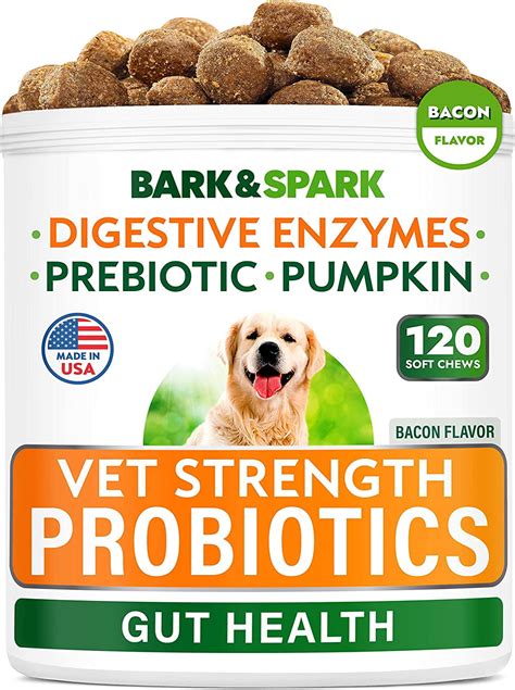 Vet Strength Dog Probiotics Chews Gas, Diarrhea, Allergy, Constipation ...