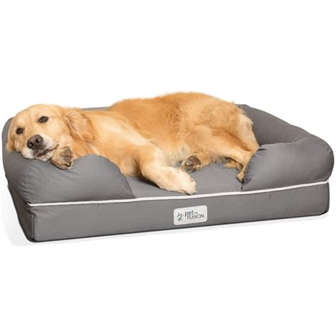 cama-de-espuma-viscoelastica-para-perros-medianos-y-grandes-gris ...