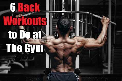 6 Back Workouts – Best Exercises for Beginners at the Gym