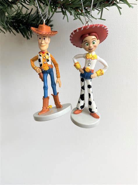 Disney Toy Story 4 Woody and Jessie Christmas Ornament Set of - Etsy