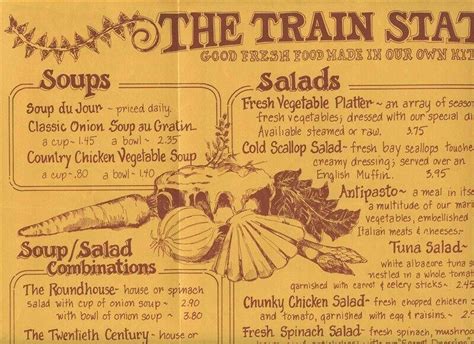 The Train Station Restaurant Menu Railroading State College ...