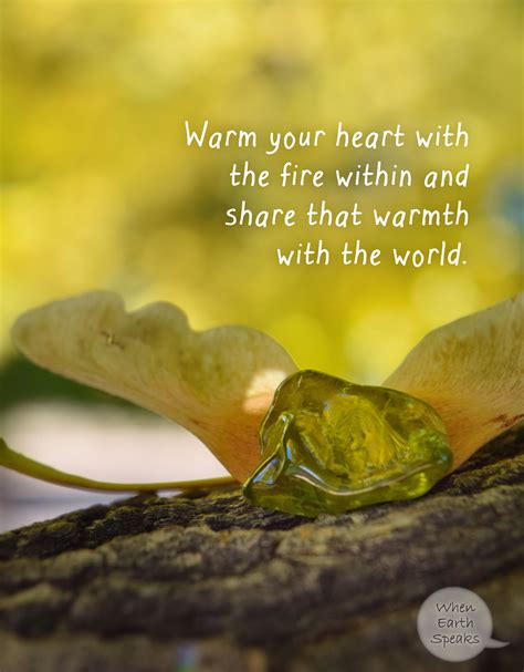 Heart warming quote art by When Earth Speaks. | When Earth Speaks ...