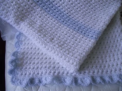 Crochet baby boy blanket | Baby boy crochet blanket, Baby boy blankets ...