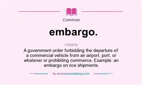 What is an Embargo - GevynnWeng