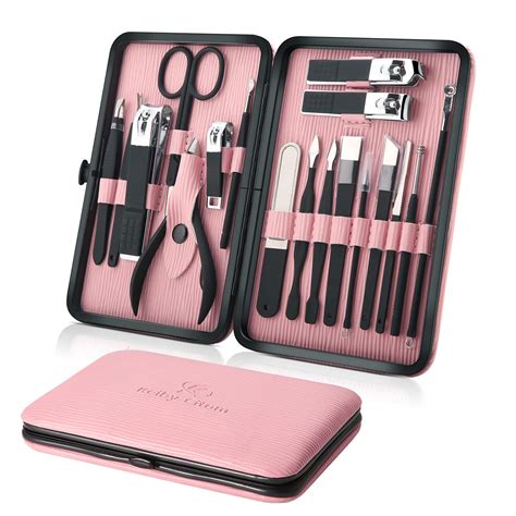 Buy Manicure Set Professional Nail Clippers Kit Pedicure Care Tools ...