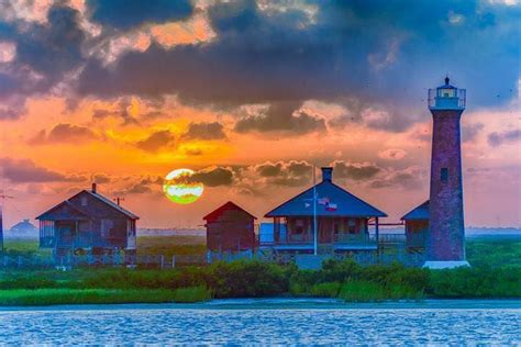 Texas Coast Aransas Pass Light Station also called Lydia Ann Lighthouse ...