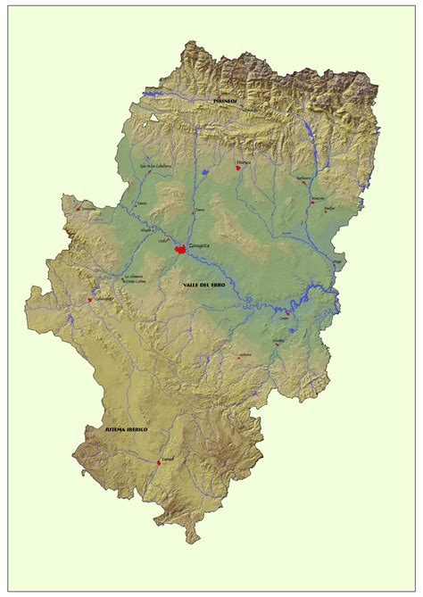 Mapa De Espana Aragon