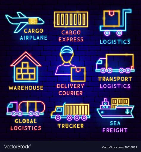 Cargo label set Royalty Free Vector Image - VectorStock