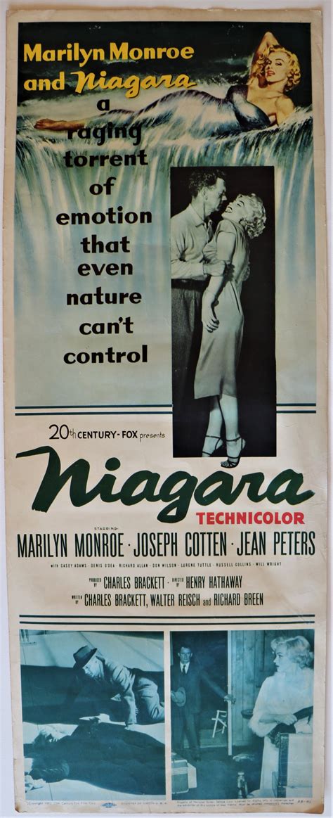 "Niagara" (Movie Poster) by [Marilyn Monroe]: very good plus (1952 ...