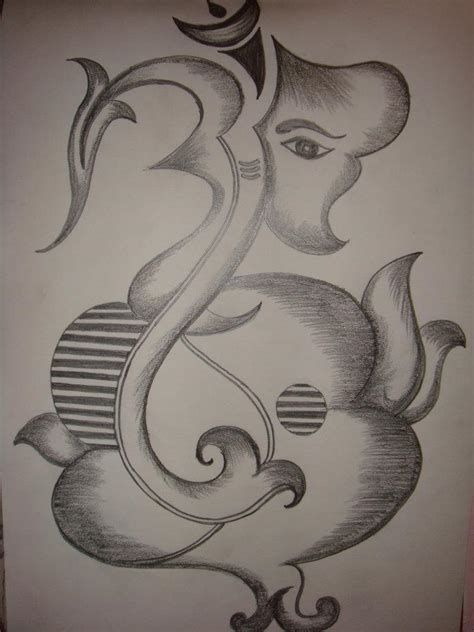 Free Ganpati Sketch, Download Free Ganpati Sketch png images, Free ...