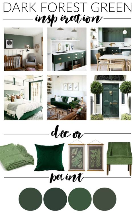 Dark Hunter Green: Paint, Decor and Inspiration