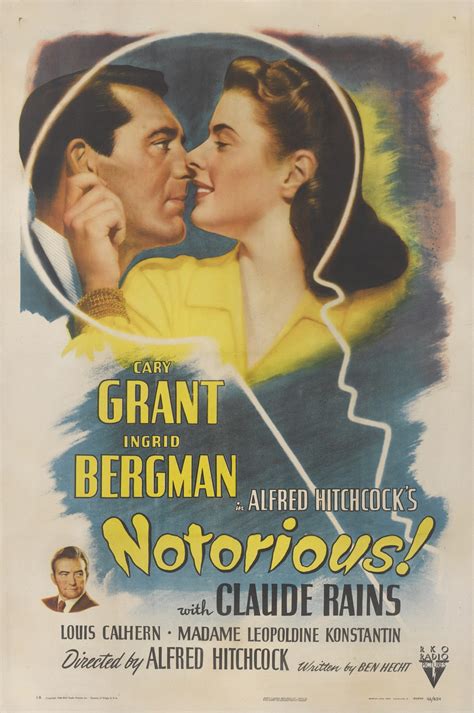 NOTORIOUS (1946) POSTER, US | Original Film Posters Online | 2020 ...