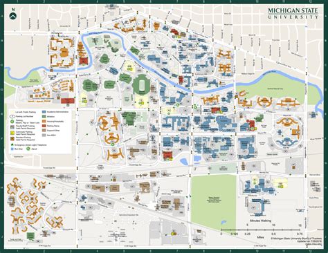 Michigan State University Campus Map Printable