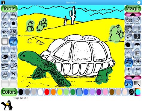 Tux Paint 0.9.25 Open Source Drawing Software for Kids Adds Animated ...