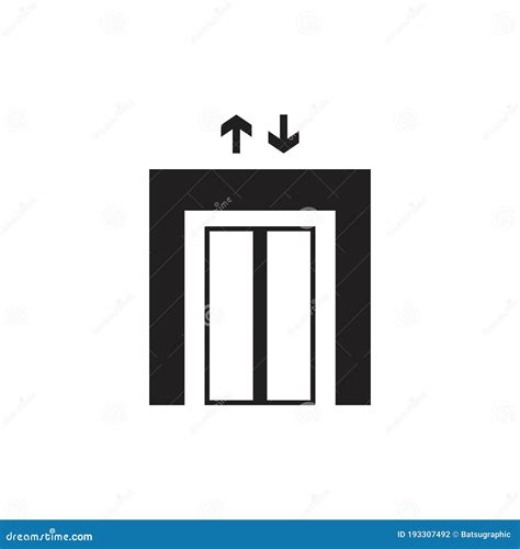 Elevator Vector Icon Logo Design Stock Vector - Illustration of ...