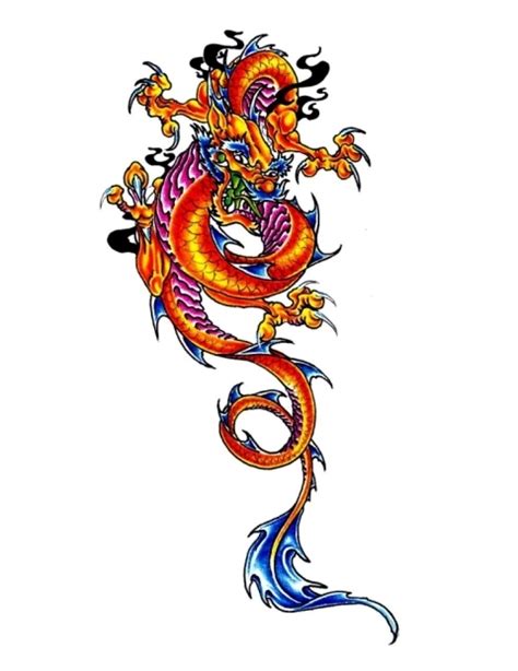 japanese fire dragon tattoo - Clip Art Library