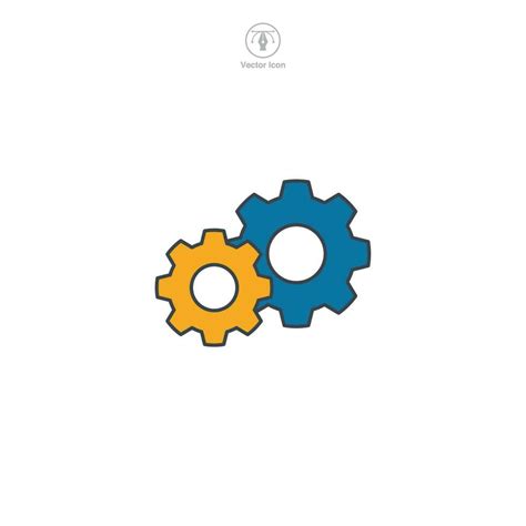 Gear icon. A sleek and mechanical vector illustration of a gear ...