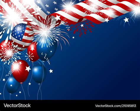 Usa 4th july happy independence day design Vector Image