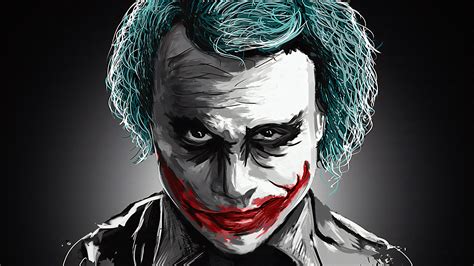 Joker Heath Ledger Art 4k Wallpaper,HD Superheroes Wallpapers,4k ...