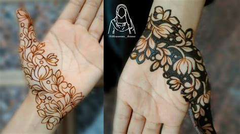 Beautiful Latest, Lotus Mehndi Design || Lotus Henna Design Tutorial ...