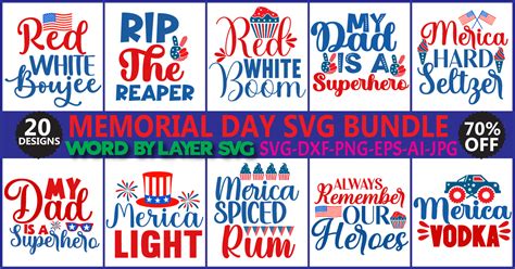 Memorial Day SVG Bundle Bundle · Creative Fabrica