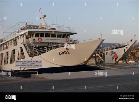 Lixouri ferry, Kefalonia, Greece Stock Photo - Alamy