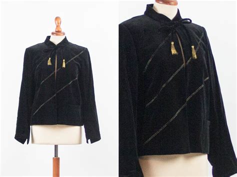 Vintage Velvet Jacket 1980s Original Eighties Vintage 80s - Etsy