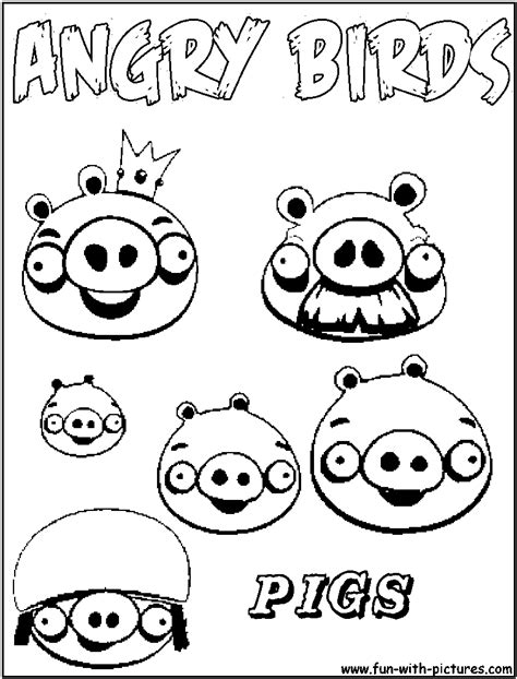 Angrybirds Pigs Coloring Page