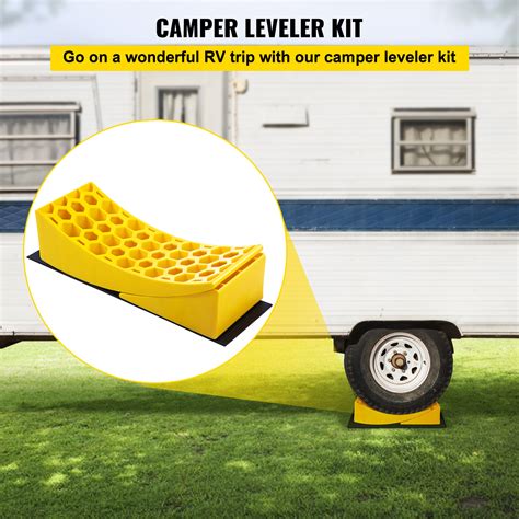 VEVOR Camper Leveler 2 Pack, RV Leveling Blocks with Accessories ...