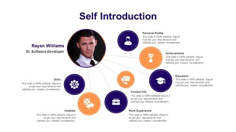 Self Introduction PowerPoint Presentation Slide | Resume PPT Templates