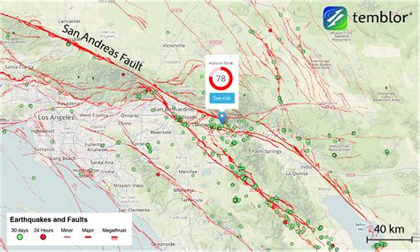 Map Of The San Andreas Fault In Southern California - Printable Maps