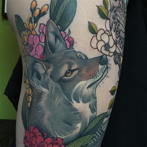 1337tattoos | Coyote tattoo, Animal tattoos, Body art tattoos