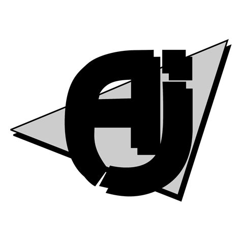 AJ Logo Black and White – Brands Logos