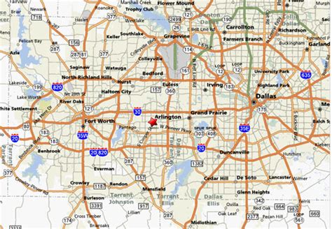 Arlington Texas Map - United States