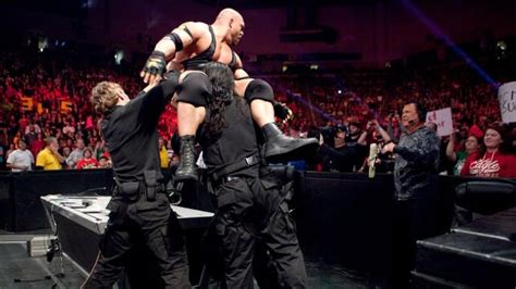 The Shield's Triple Powerbomb on Ryback | WWE | Pinterest