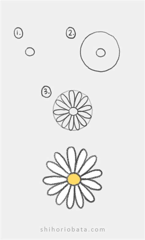 Cute Easy Drawings Of Flowers