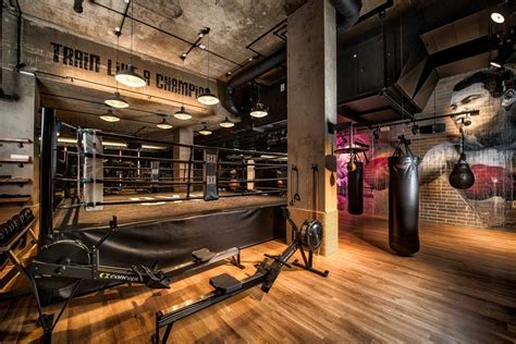 Factorylux DHA Designs of BXR London Gym | Boxing gym, Gym interior ...