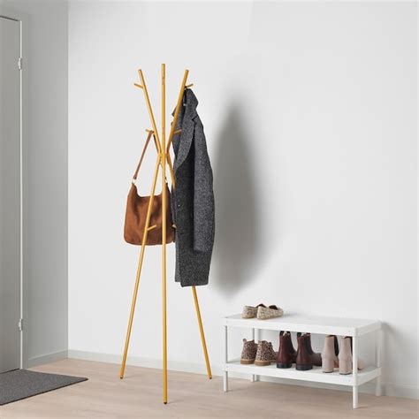 EKRAR hat and coat stand, dark yellow, 661/2" - IKEA