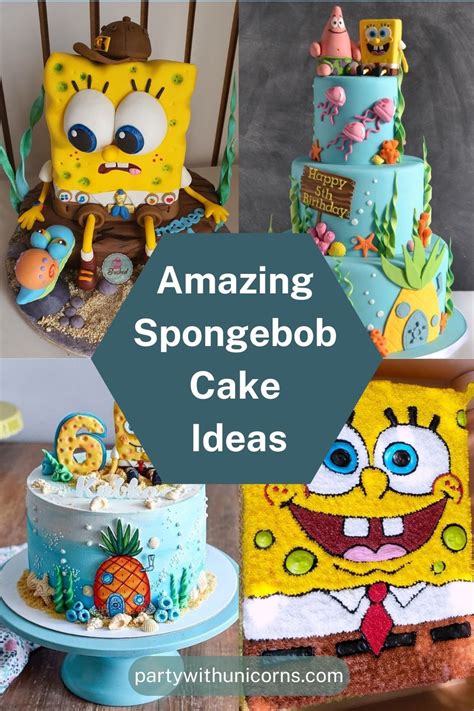 19 Amazing Spongebob Party Cake Ideas - Party with Unicorns