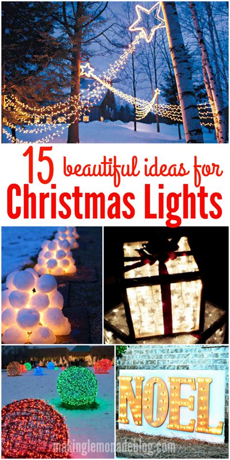 15 Beautiful Christmas Outdoor Lighting DIY Ideas - Making Lemonade