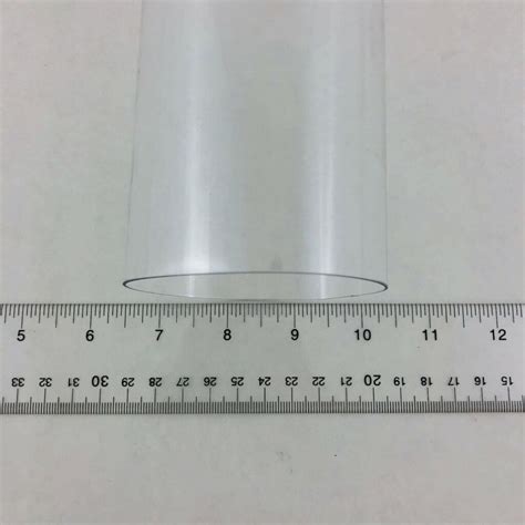 3" OD Clear Plastic Tube, 12" Long - Venture Surplus