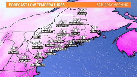 Maine weather this weekend: Saturday temps will feel very cold ...